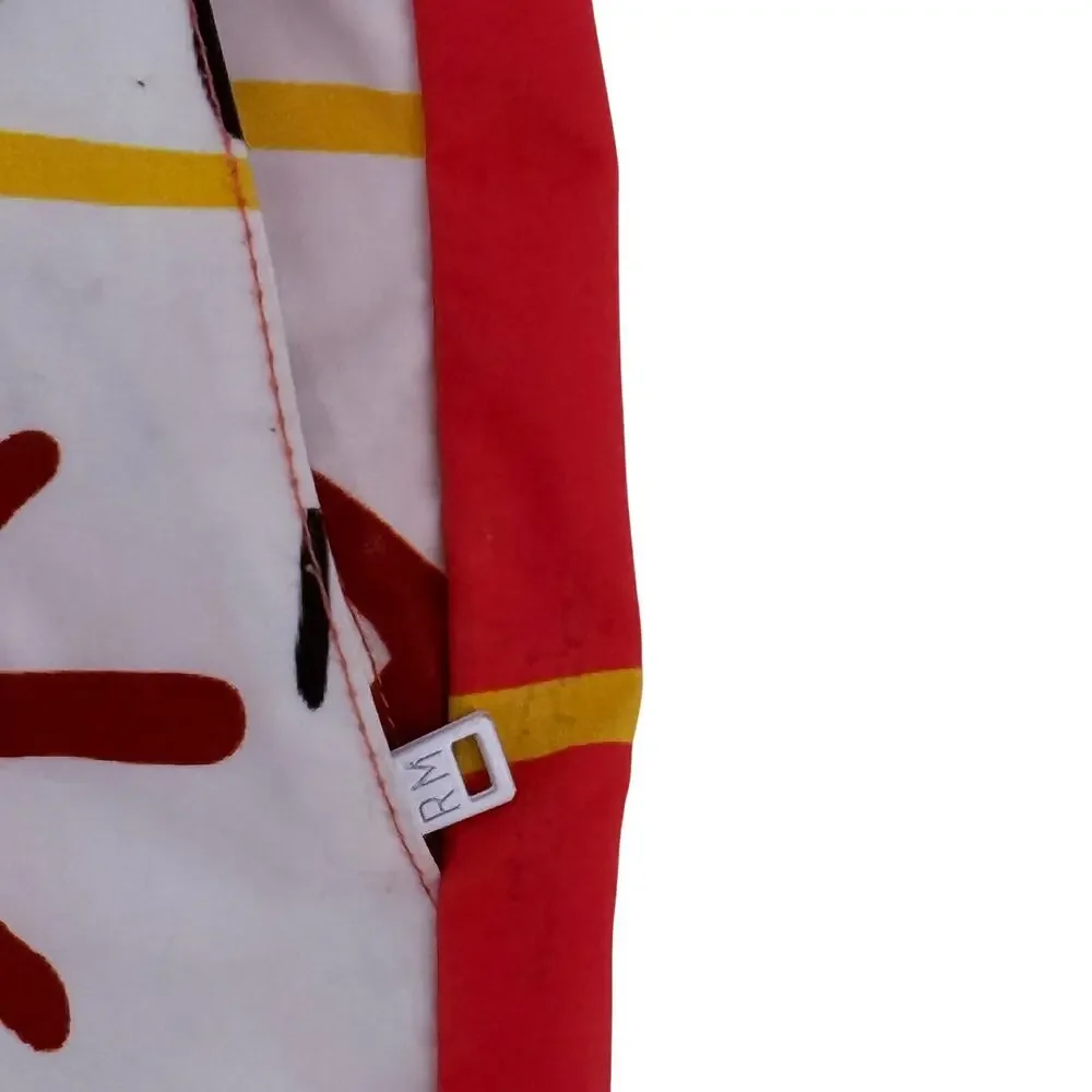 Rebel Minds Boys Sz M 10/12 Graphic Swim Trunks Abstract Drawstring Shorts